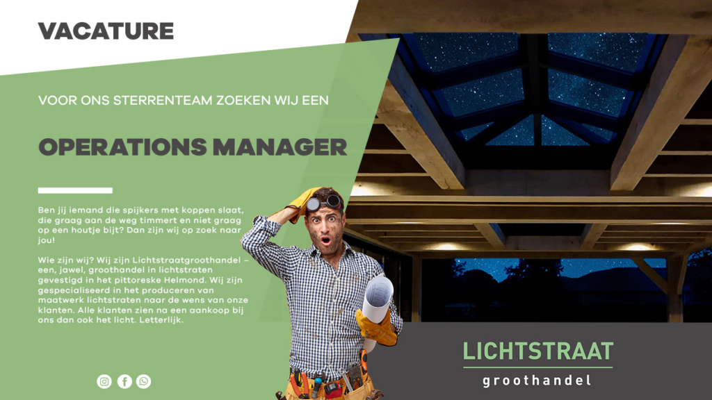Vacature Operations Manager 1 vacature operations manager web
